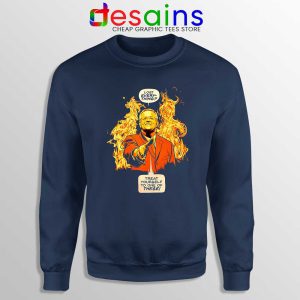 Morrison Handshake Fire Navy Sweatshirt Scott Morrison Sweater