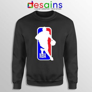 NBA Logo Kobe Bryant Black Sweatshirt NBA Merch Mamba Sweaters