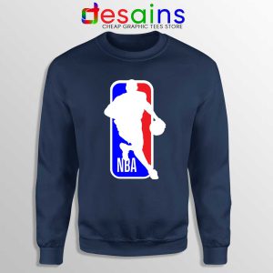 NBA Logo Kobe Bryant Navy Sweatshirt NBA Merch Mamba Sweaters