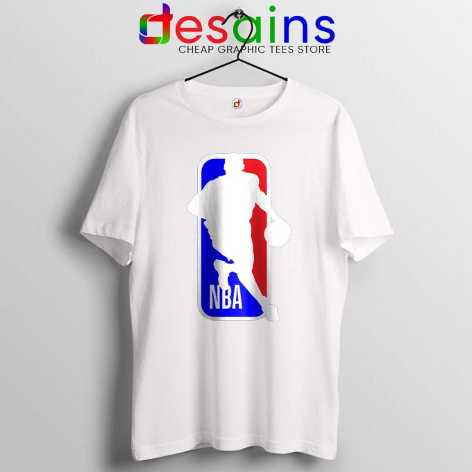 NBA Logo Kobe Bryant White Tshirt NBA Merch Mamba Tees