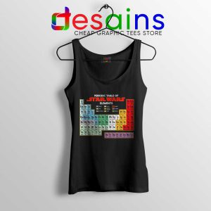 Periodic Table of Star Wars Tank Top Star Wars Merch Tops S-3XL