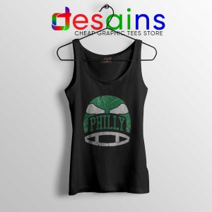 Philly Retro Helmet Black Tank Top Philadelphia Eagles Tops S-3XL