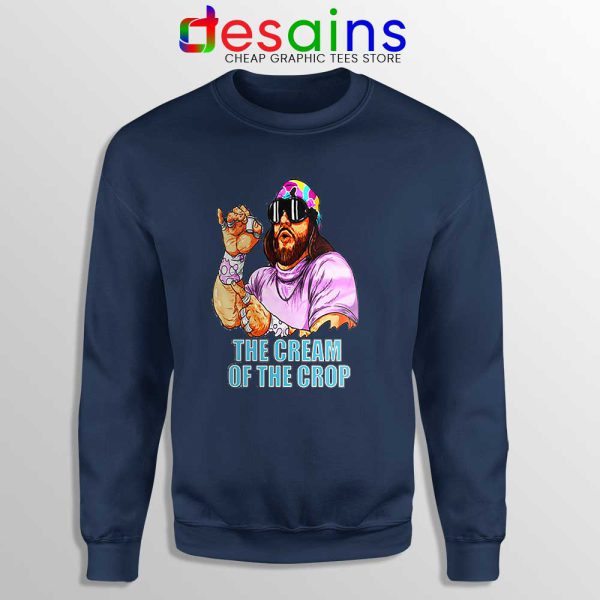 Randy Savage Macho Man Navy Sweatshirt Randy Savage Sweaters