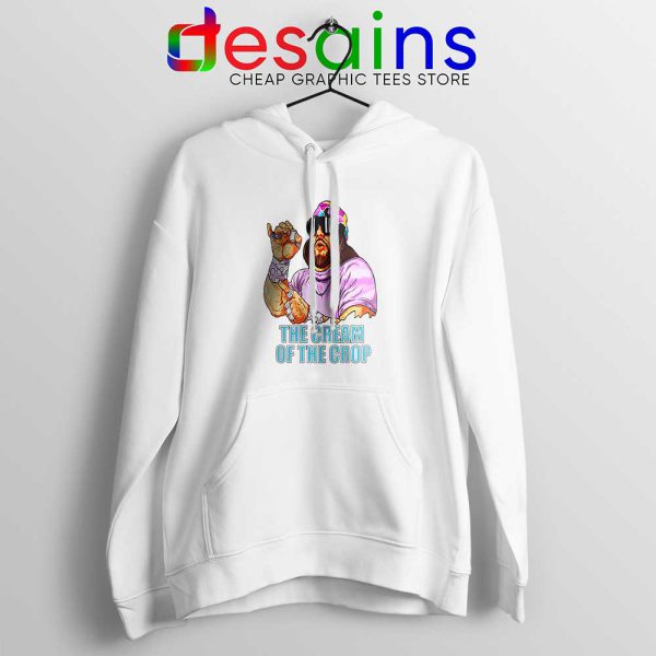 Randy Savage Macho Man White Hoodie Randy Savage Hoodies