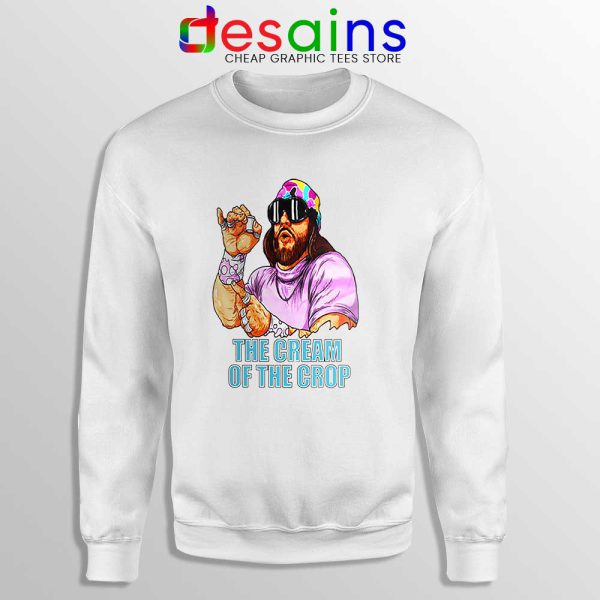 Randy Savage Macho Man White Sweatshirt Randy Savage Sweaters