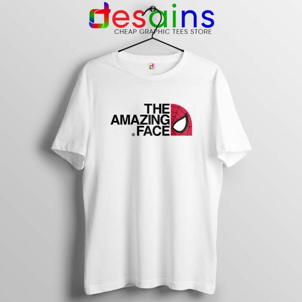 Spider Man The Amazing Face White Tshirt The North Face Tees