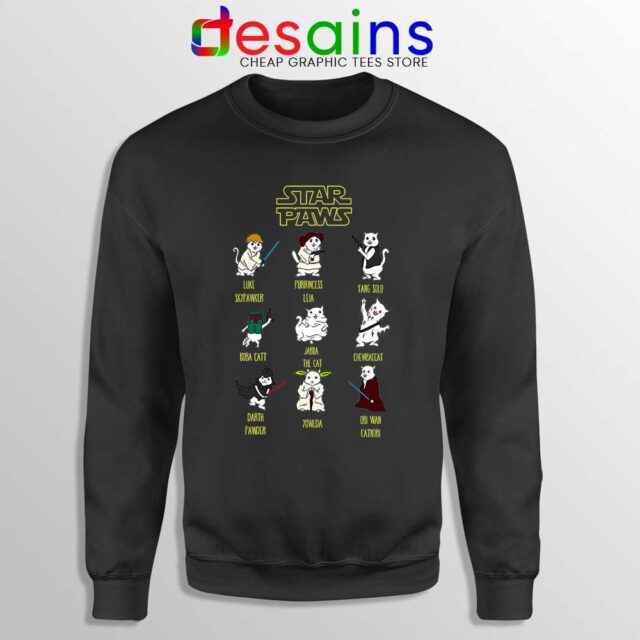 Star Paws Cat Lovers Sweatshirt