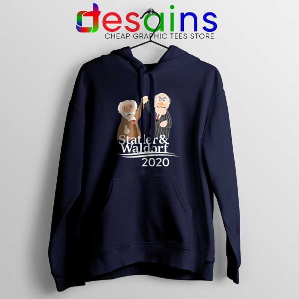 Statler and Waldorf 2020 Navy Hoodie Muppet Hoodies S-2XL