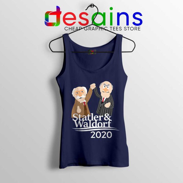 Statler and Waldorf 2020 Navy Tank Top Muppet Tank Tops