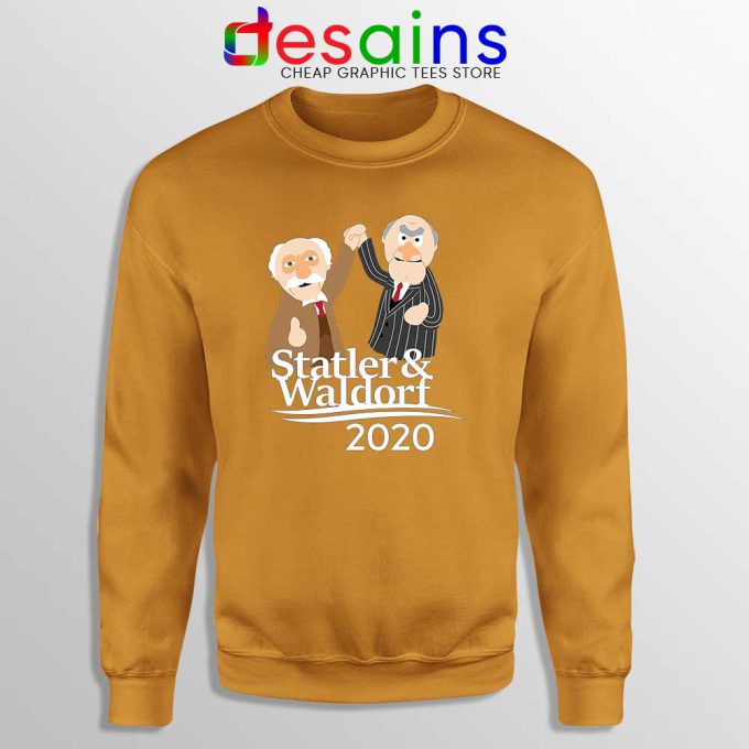 Statler and Waldorf 2020 Orange Sweatshirt Muppet Sweater
