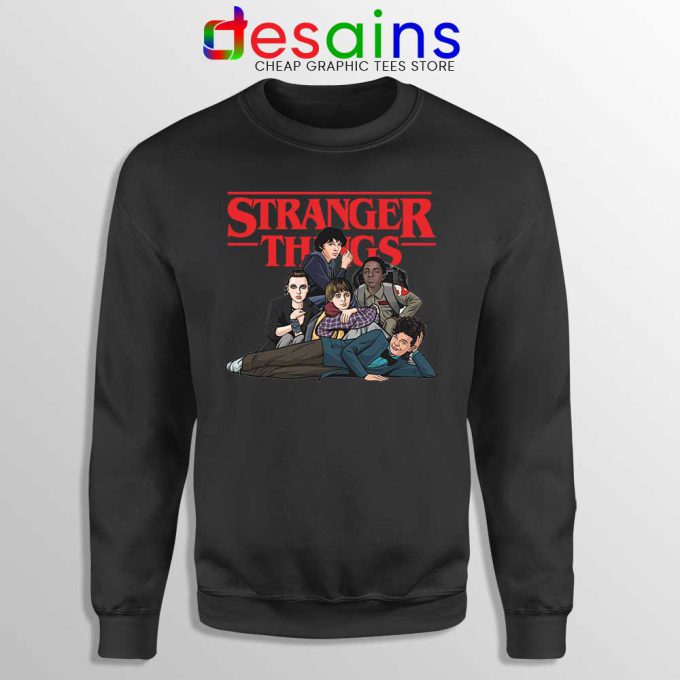 Stranger Club AV Black Sweatshirt Netflix Stranger Things Sweaters