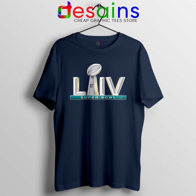 Super Bowl 54 2020 Navy Tshirt Super Bowl LIV Tee Shirts S-3XL
