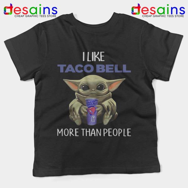 Taco Bell Baby Yoda Kids Tshirt The Child Mandalorian Youth Tees S-XL