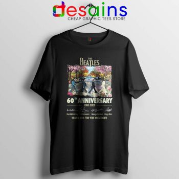 The Beatles 60th Anniversary Tshirt The Beatles Merch Tees S-3XL