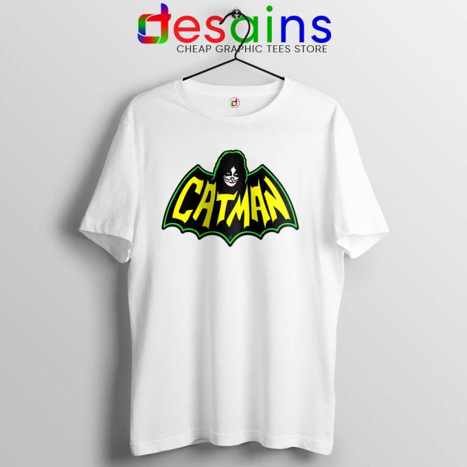  The Catman Peter Criss White Tshirt Kiss Band Tee Shirts