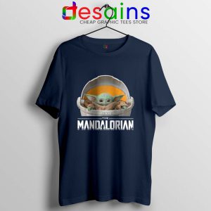 The Child Floating Pod Navy Tshirt Star Wars The Mandalorian Tees