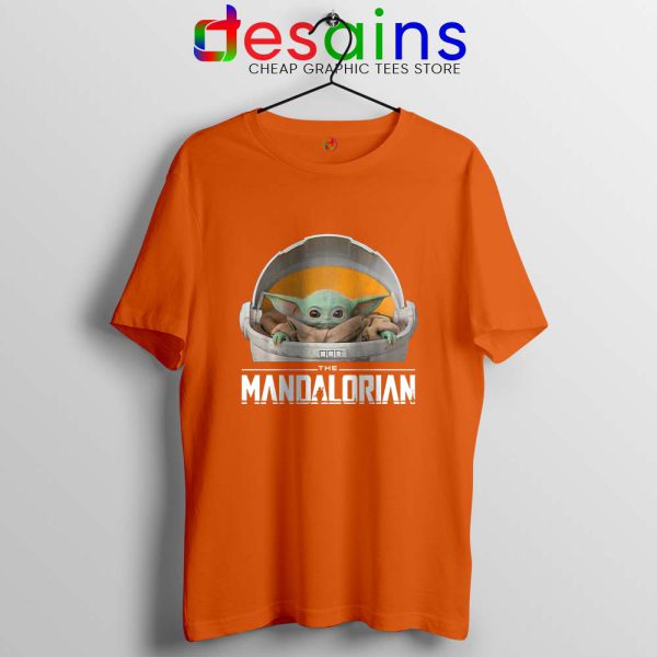 The Child Floating Pod Orange Tshirt Star Wars The Mandalorian Tees