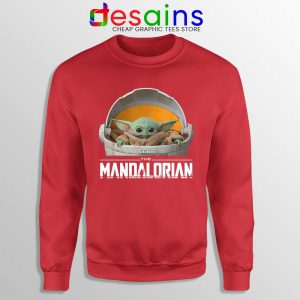 The Child Floating Pod Red Sweatshirt Star Wars The Mandalorian