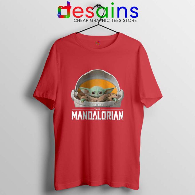 The Child Floating Pod Red Tshirt Star Wars The Mandalorian Tees