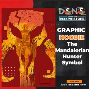 The Mandalorian Hunter Logo Graphic Hoodie - The Mythosaur Skull