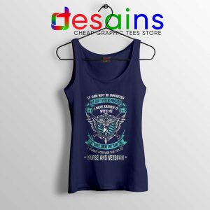 USA Nurse Veteran Navy Tank Top Veterans Day Gifts Tops