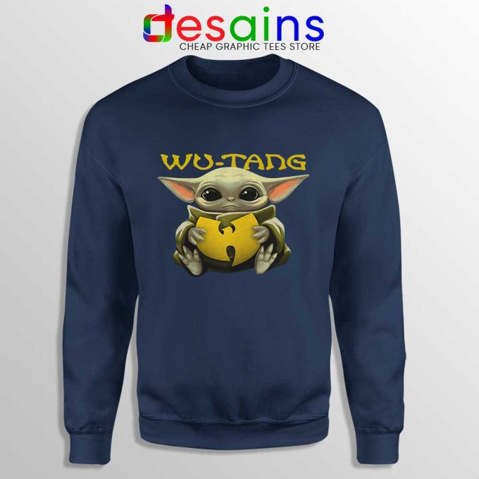 Wu Tang Clan Baby Yoda Navy Sweatshirt The Child Sweater