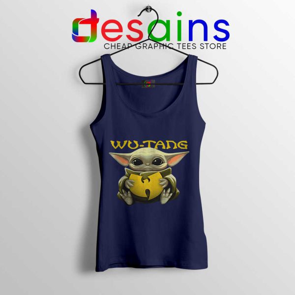 Wu Tang Clan Baby Yoda Navy Tank Top The Child Yoda Tops