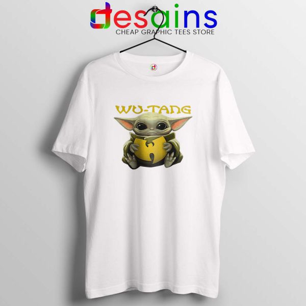 Wu Tang Clan Baby Yoda White Tshirt The Child Tee Shirts S-3XL