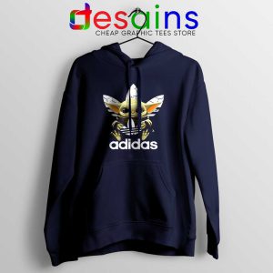 Adidas The Child Yoda Navy Hoodie The Mandalorian Disney Jacket