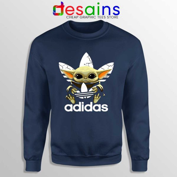 Adidas The Child Yoda Navy Sweatshirt The Mandalorian Disney Sweaters