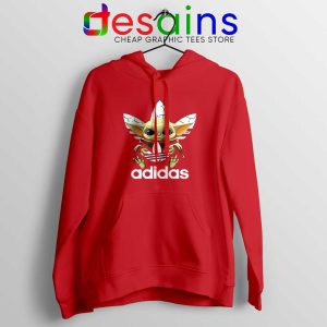 Adidas The Child Yoda Red Hoodie The Mandalorian Disney Jacket