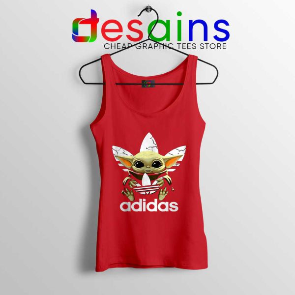 Adidas The Child Yoda Red Tank Top The Mandalorian Disney Tops