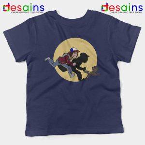 Adventures of Dustin and Durt Navy Kids Tshirt Stranger Things Youth