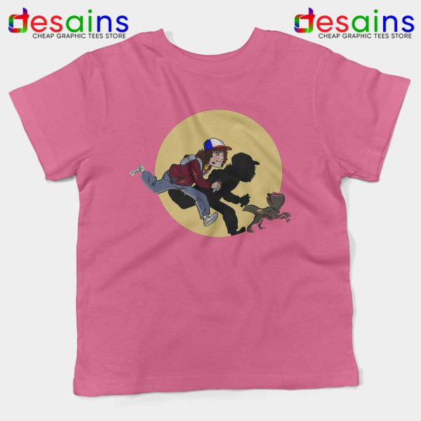 Adventures of Dustin and Durt Pink Kids Tshirt Stranger Things Youth