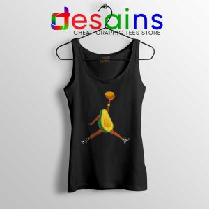 Avocado Air Jordan Black Tank Top Funny Avocado Fruit Tops