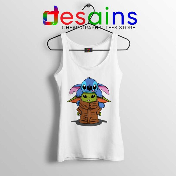 Baby Stitch Yoda Tank Top Disney The Mandalorian Tops S-3XL