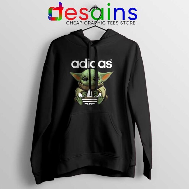 Baby Yoda Adidas Three Stripes Hoodie