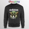 Baby Yoda Adidas Three Stripes Sweatshirt The Mandalorian Sweaters