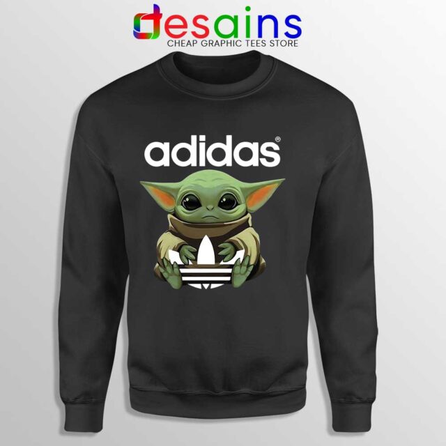 Baby Yoda Adidas Three Stripes Sweatshirt