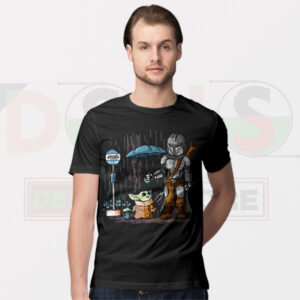 Baby Yoda My Neighbor Mandalorian T-Shirt