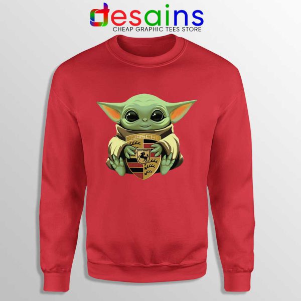 Baby Yoda Porsche Logo Sweatshirt The Child Mandalorian Sweaters