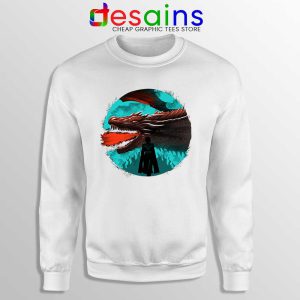 Best Dracarys Dragon Art White Sweatshirt Daenerys Targaryen Sweaters