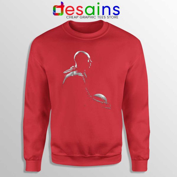 Black Mamba Silhouette Portrait Red Sweatshirt NBA Kobe Bryant