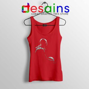 Black Mamba Silhouette Portrait Red Tank Top NBA Kobe Bryant Tops