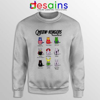 Cats Meow Avengers Assemble Sport Grey Sweatshirt The Avengers Sweaters