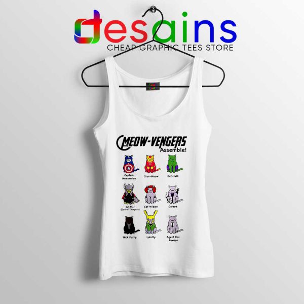 Cats Meow Avengers Assemble Tank Top The Avengers Tops S-3XL