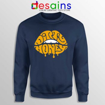 Dirty Honey Logo Merch Navy Sweatshirt American Rock Band Sweaters