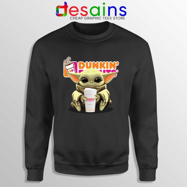 Dunkin Donuts Baby Yoda Sweatshirt The Mandalorian Disney Sweaters