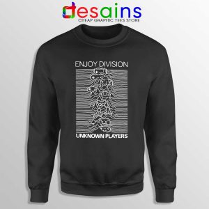 Enjoy Division Unknown Players Black Sweatshirt Gamer Joy Division