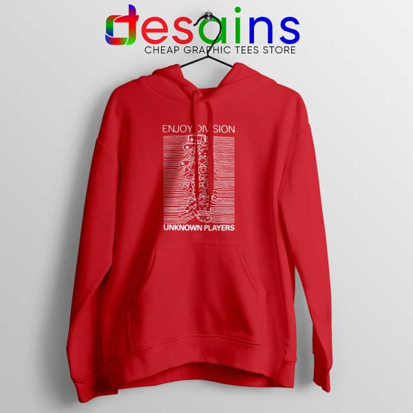 Enjoy Division Unknown Players Red Hoodie Gamer Joy Division Jacket